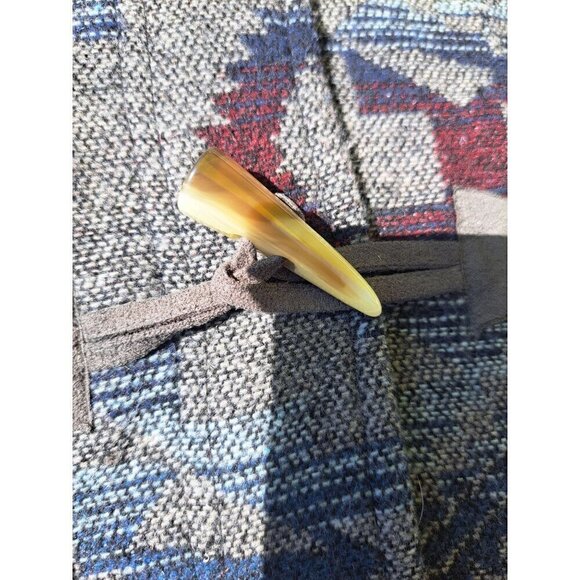 Vintage Billabong Women's Medium Coat Navajo Pattern Hooded Wool Blend Toggle Co - Picture 10 of 11